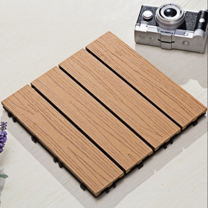 Interlocking Patio Flooring Tiles Striped Pattern Flooring Tiles Garden Beige Straight Grain Clearhalo 'Home Improvement' 'home_improvement' 'home_improvement_outdoor_deck_tiles_planks' 'Outdoor Deck Tiles & Planks' 'Outdoor Flooring & Tile' 'Outdoor Remodel' 'outdoor_deck_tiles_planks' 7274431