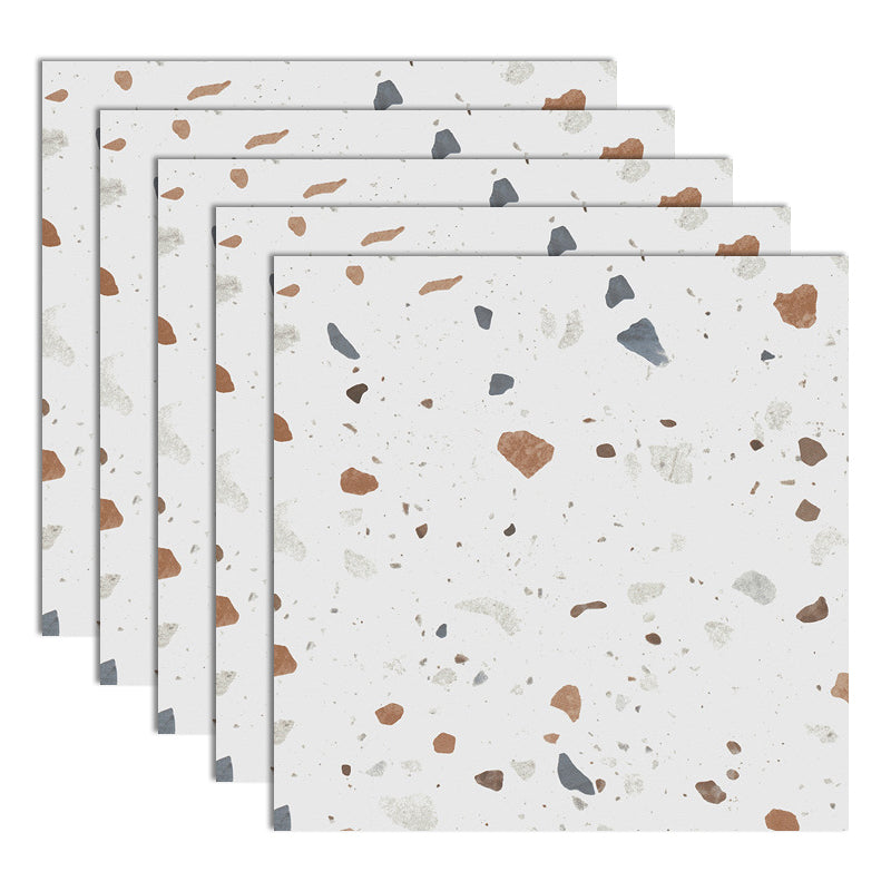 Modern Style Waterproof Floor Tile Straight Edge Square Terrazzo Effect Floor Tile Light Heather Gray Clearhalo 'Floor Tiles & Wall Tiles' 'floor_tiles_wall_tiles' 'Flooring 'Home Improvement' 'home_improvement' 'home_improvement_floor_tiles_wall_tiles' Walls and Ceiling' 7274870