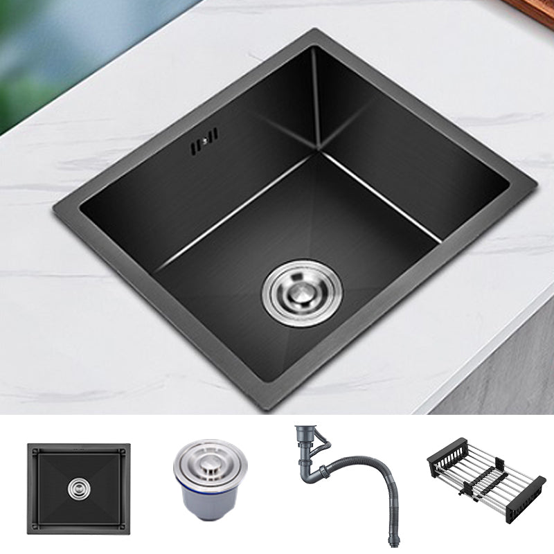 Stainless Steel Kitchen Sink Modern Kitchen Bar Sink with Drain Assembly Sink Only None Clearhalo 'Home Improvement' 'home_improvement' 'home_improvement_kitchen_sinks' 'Kitchen Remodel & Kitchen Fixtures' 'Kitchen Sinks & Faucet Components' 'Kitchen Sinks' 'kitchen_sinks' 7276208