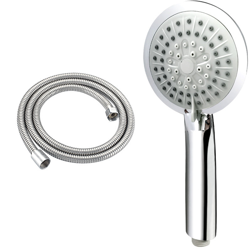 Contemporary Handheld Shower Head Adjustable Spray Pattern Silver Shower Head Shower Head with Hose 5 Clearhalo 'Bathroom Remodel & Bathroom Fixtures' 'Home Improvement' 'home_improvement' 'home_improvement_shower_heads' 'Shower Heads' 'shower_heads' 'Showers & Bathtubs Plumbing' 'Showers & Bathtubs' 7276289