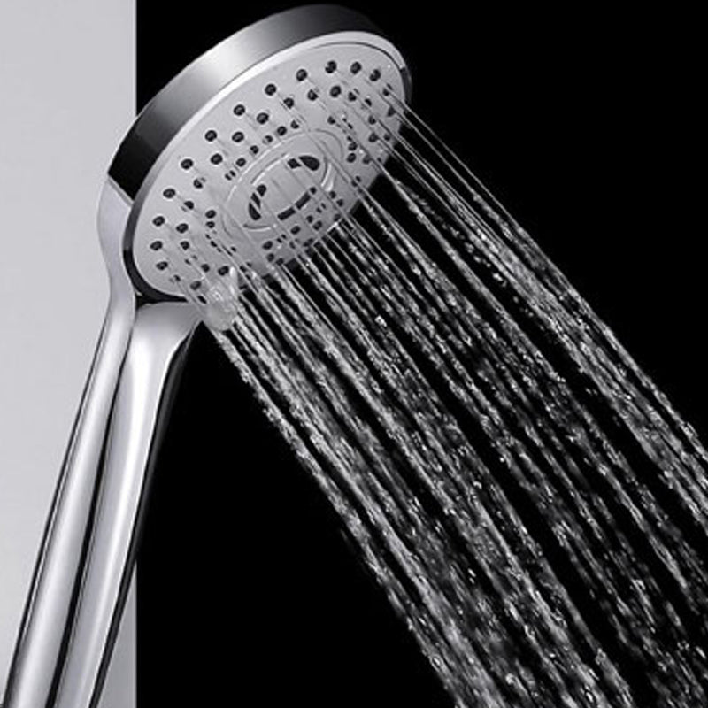 Contemporary Handheld Shower Head Adjustable Spray Pattern Silver Shower Head Clearhalo 'Bathroom Remodel & Bathroom Fixtures' 'Home Improvement' 'home_improvement' 'home_improvement_shower_heads' 'Shower Heads' 'shower_heads' 'Showers & Bathtubs Plumbing' 'Showers & Bathtubs' 7276294