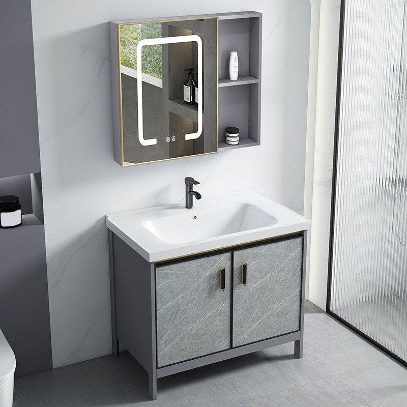 Modern Bathroom Sink Vanity Freestanding Faucet Included Bathroom Vanity Set Clearhalo 'Bathroom Remodel & Bathroom Fixtures' 'Bathroom Vanities' 'bathroom_vanities' 'Home Improvement' 'home_improvement' 'home_improvement_bathroom_vanities' 7276617