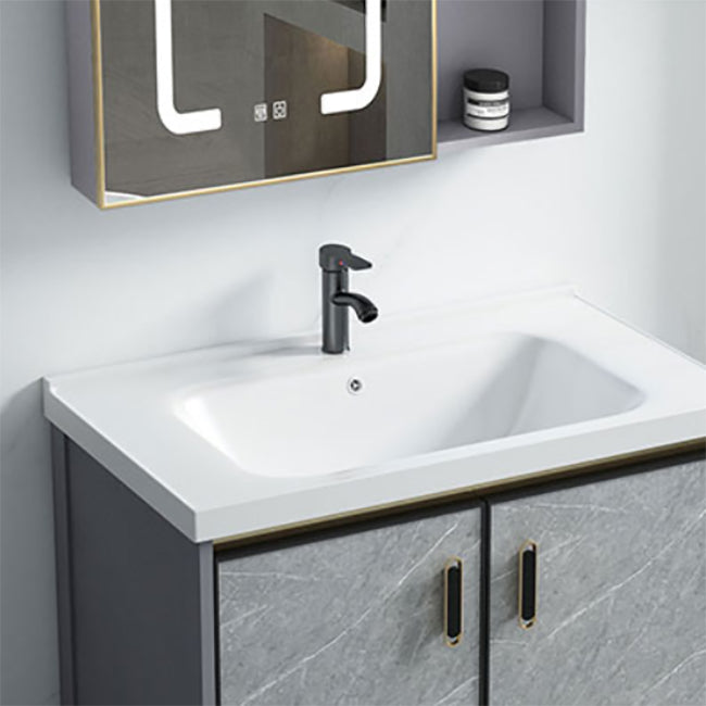 Modern Bathroom Sink Vanity Freestanding Faucet Included Bathroom Vanity Set Clearhalo 'Bathroom Remodel & Bathroom Fixtures' 'Bathroom Vanities' 'bathroom_vanities' 'Home Improvement' 'home_improvement' 'home_improvement_bathroom_vanities' 7276630