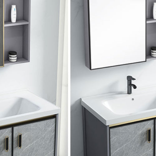 Modern Bathroom Sink Vanity Freestanding Faucet Included Bathroom Vanity Set Clearhalo 'Bathroom Remodel & Bathroom Fixtures' 'Bathroom Vanities' 'bathroom_vanities' 'Home Improvement' 'home_improvement' 'home_improvement_bathroom_vanities' 7276632