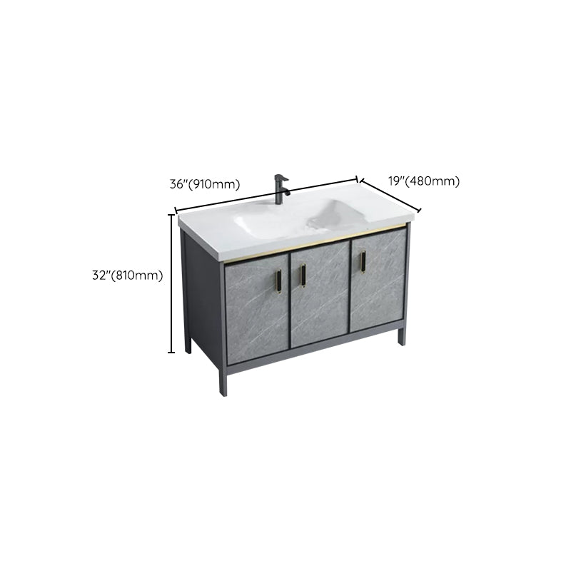 Modern Bathroom Sink Vanity Freestanding Faucet Included Bathroom Vanity Set Clearhalo 'Bathroom Remodel & Bathroom Fixtures' 'Bathroom Vanities' 'bathroom_vanities' 'Home Improvement' 'home_improvement' 'home_improvement_bathroom_vanities' 7276642