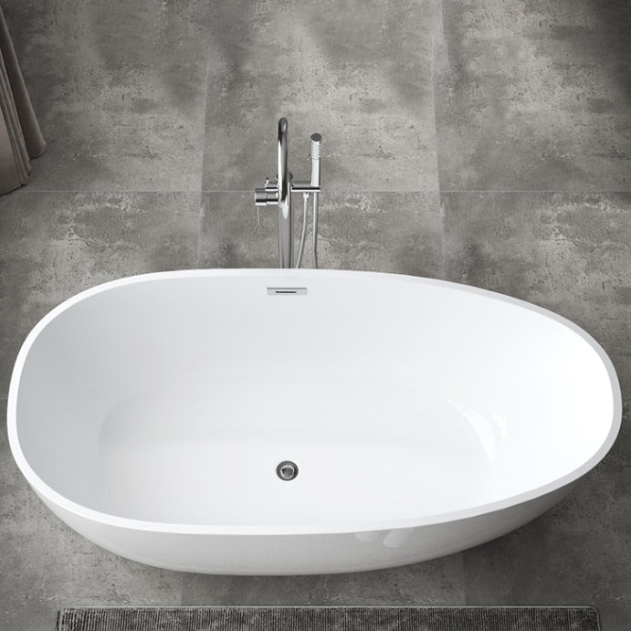 Antique Finish Stand Alone Bathtub Oval Soaking Modern Bath Tub Silver 67"L x 32"W x 23"H Tub with Freestanding Tub Fillers Clearhalo 'Bathroom Remodel & Bathroom Fixtures' 'Bathtubs' 'Home Improvement' 'home_improvement' 'home_improvement_bathtubs' 'Showers & Bathtubs' 7279385