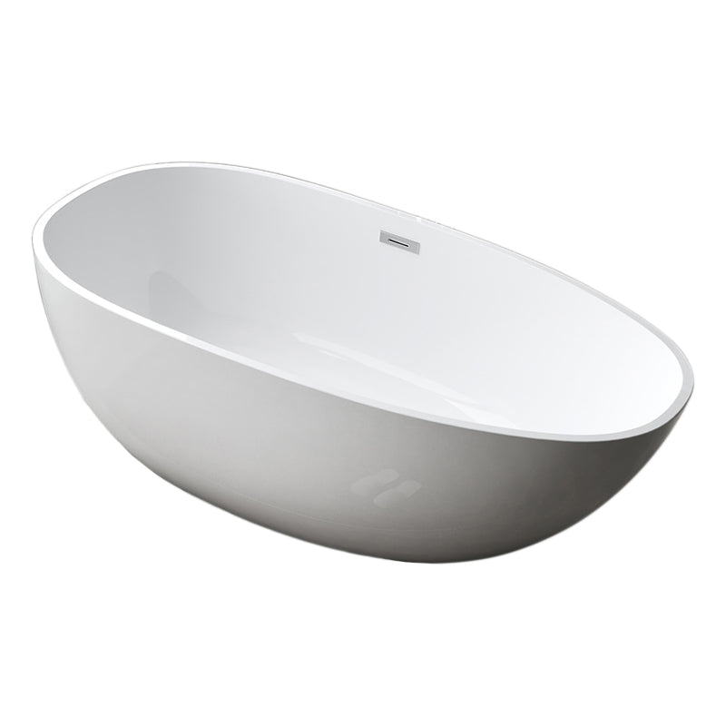 Antique Finish Stand Alone Bathtub Oval Soaking Modern Bath Tub Clearhalo 'Bathroom Remodel & Bathroom Fixtures' 'Bathtubs' 'Home Improvement' 'home_improvement' 'home_improvement_bathtubs' 'Showers & Bathtubs' 7279388