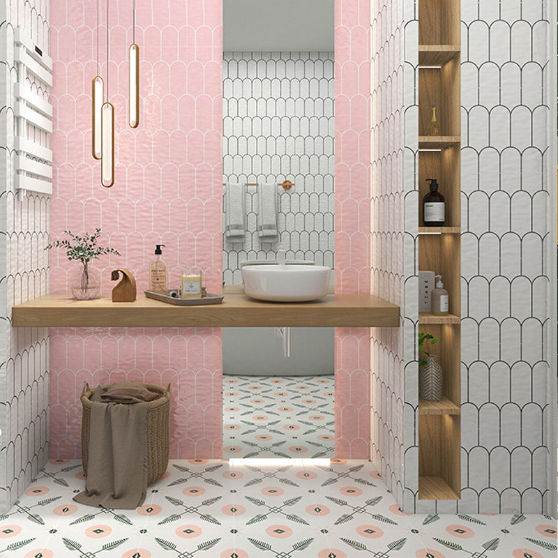 Modern Style Waterproof Wall Tile Geometric Print Straight Edge Rectangle Wall Tile Clearhalo 'Floor Tiles & Wall Tiles' 'floor_tiles_wall_tiles' 'Flooring 'Home Improvement' 'home_improvement' 'home_improvement_floor_tiles_wall_tiles' Walls and Ceiling' 7279792