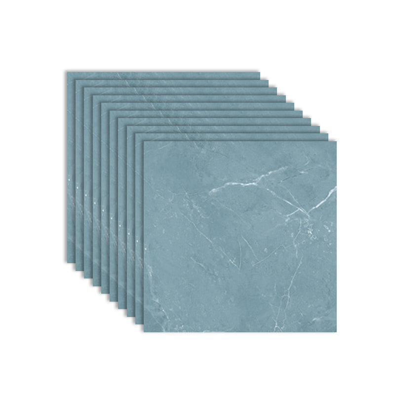 Modern Tile Flooring PVC Peel and Stick Marble Look Mildew Resistant Vinyl Tile Gray-Green Clearhalo 'Flooring 'Home Improvement' 'home_improvement' 'home_improvement_vinyl_flooring' 'Vinyl Flooring' 'vinyl_flooring' Walls and Ceiling' 7279902