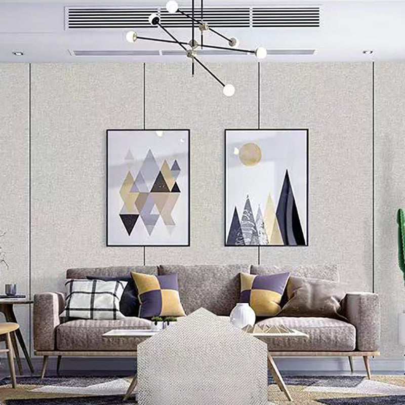Modern Style Linen Wall Panel Living Room Peel and Stick Wall Paneling Light Gray Clearhalo 'Flooring 'Home Improvement' 'home_improvement' 'home_improvement_wall_paneling' 'Wall Paneling' 'wall_paneling' 'Walls & Ceilings' Walls and Ceiling' 7280025