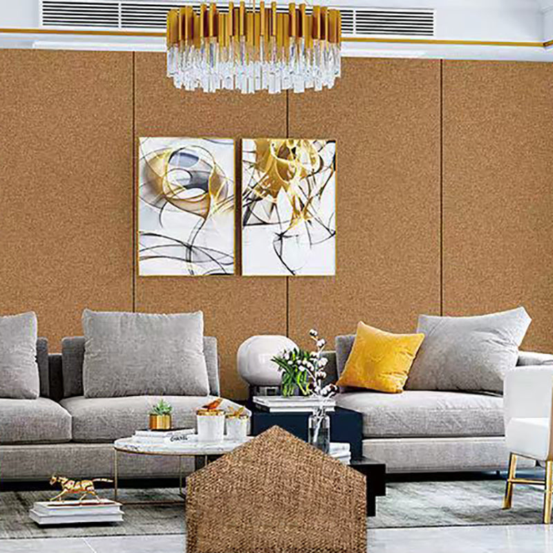 Modern Style Linen Wall Panel Living Room Peel and Stick Wall Paneling Coffee Clearhalo 'Flooring 'Home Improvement' 'home_improvement' 'home_improvement_wall_paneling' 'Wall Paneling' 'wall_paneling' 'Walls & Ceilings' Walls and Ceiling' 7280037