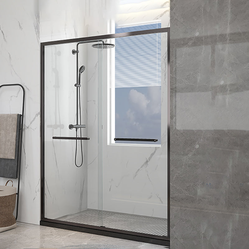 Transparent Scratch Resistant Shower Doors Double Sliding Shower Bath Door Clearhalo 'Bathroom Remodel & Bathroom Fixtures' 'Home Improvement' 'home_improvement' 'home_improvement_shower_tub_doors' 'Shower and Tub Doors' 'shower_tub_doors' 'Showers & Bathtubs' 7280177