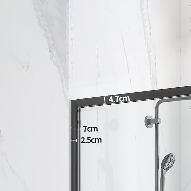 Transparent Scratch Resistant Shower Doors Double Sliding Shower Bath Door Clearhalo 'Bathroom Remodel & Bathroom Fixtures' 'Home Improvement' 'home_improvement' 'home_improvement_shower_tub_doors' 'Shower and Tub Doors' 'shower_tub_doors' 'Showers & Bathtubs' 7280181