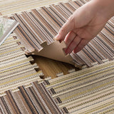 Basic Carpet Tiles Interlocking Stripe Pattern Square Carpet Tiles Clearhalo 'Carpet Tiles & Carpet Squares' 'carpet_tiles_carpet_squares' 'Flooring 'Home Improvement' 'home_improvement' 'home_improvement_carpet_tiles_carpet_squares' Walls and Ceiling' 7280534