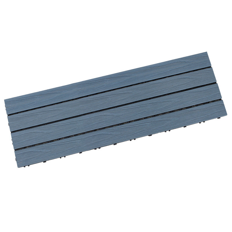 Deck Plank Interlocking Manufactured Wood Flooring Tiles Outdoor Flooring 12"L x 35"W Turquoise Clearhalo 'Home Improvement' 'home_improvement' 'home_improvement_outdoor_deck_tiles_planks' 'Outdoor Deck Tiles & Planks' 'Outdoor Flooring & Tile' 'Outdoor Remodel' 'outdoor_deck_tiles_planks' 7283133