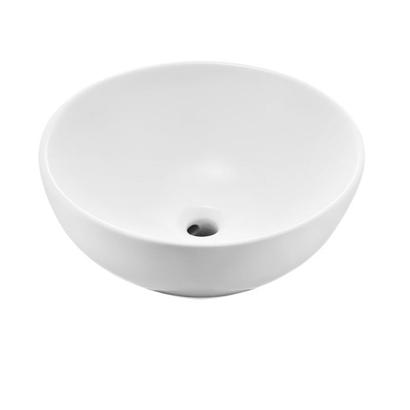 White Porcelain Bathroom Sink with Overflow Vessel Bathroom Sink Unavailiable Sink Circular Clearhalo 'Bathroom Remodel & Bathroom Fixtures' 'Bathroom Sinks & Faucet Components' 'Bathroom Sinks' 'bathroom_sink' 'Home Improvement' 'home_improvement' 'home_improvement_bathroom_sink' 7287090