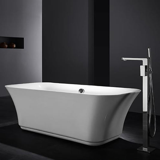 Traditional Floor Mounted Swivel Freestanding Tub Filler Metal Freestanding Faucet Clearhalo 'Bathroom Remodel & Bathroom Fixtures' 'Bathtub Faucets' 'bathtub_faucets' 'Home Improvement' 'home_improvement' 'home_improvement_bathtub_faucets' 7287163