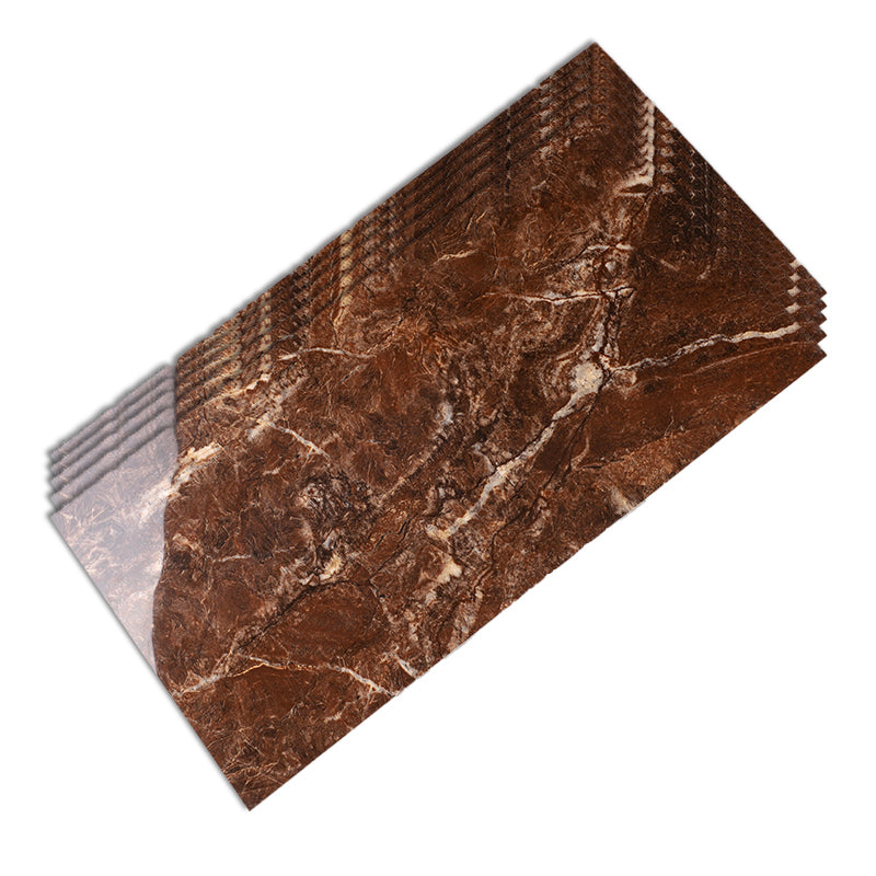 Rectangle Floor Tile Straight Edge Singular Polished Floor Tile for Living Room Red Brown Clearhalo 'Floor Tiles & Wall Tiles' 'floor_tiles_wall_tiles' 'Flooring 'Home Improvement' 'home_improvement' 'home_improvement_floor_tiles_wall_tiles' Walls and Ceiling' 7291848