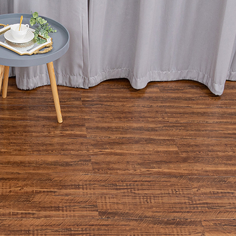 Peel and Stick PVC Flooring Smooth Wood Look Vinyl Flooring for Living Room Dark Wood Clearhalo 'Flooring 'Home Improvement' 'home_improvement' 'home_improvement_vinyl_flooring' 'Vinyl Flooring' 'vinyl_flooring' Walls and Ceiling' 7291955