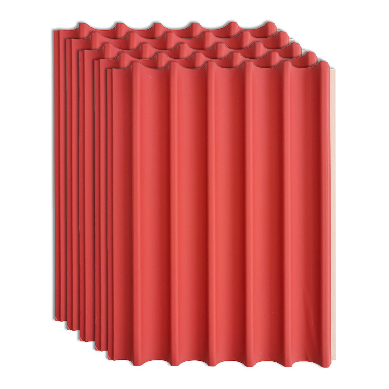 Soundproof Wall Paneling Staple Installation Waterproof Wall Paneling Red 5-Piece Set Clearhalo 'Flooring 'Home Improvement' 'home_improvement' 'home_improvement_wall_paneling' 'Wall Paneling' 'wall_paneling' 'Walls & Ceilings' Walls and Ceiling' 7292229