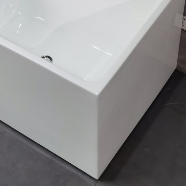 Back to Wall Soaking Bathtub Modern Antique Finish Rectangular Bath Tub Clearhalo 'Bathroom Remodel & Bathroom Fixtures' 'Bathtubs' 'Home Improvement' 'home_improvement' 'home_improvement_bathtubs' 'Showers & Bathtubs' 7293584