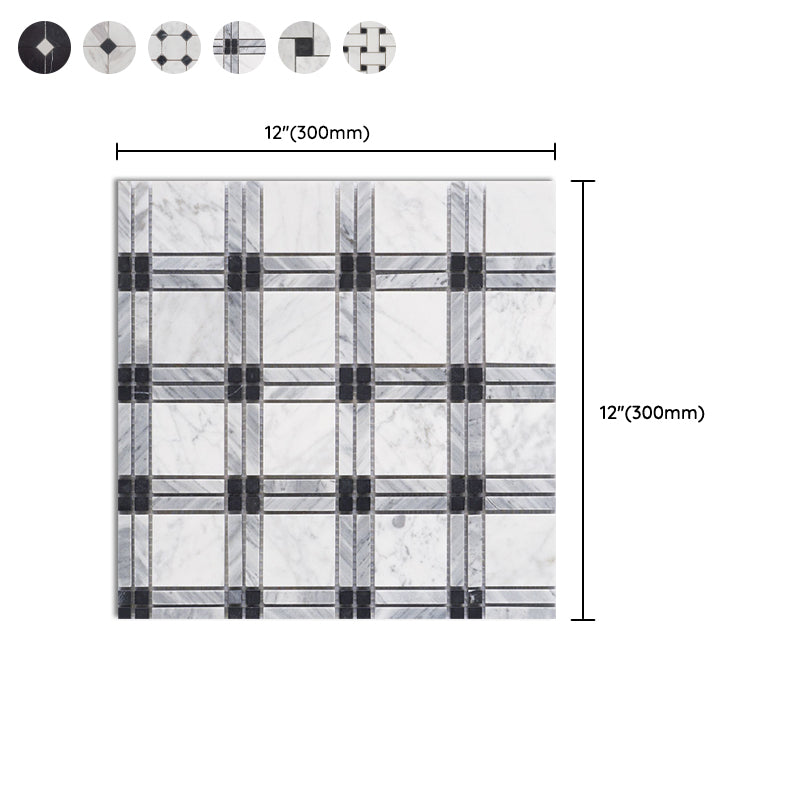 Modern Style Floor Tile Fabric Look Straight Edge Square Floor Tile Clearhalo 'Floor Tiles & Wall Tiles' 'floor_tiles_wall_tiles' 'Flooring 'Home Improvement' 'home_improvement' 'home_improvement_floor_tiles_wall_tiles' Walls and Ceiling' 7297559