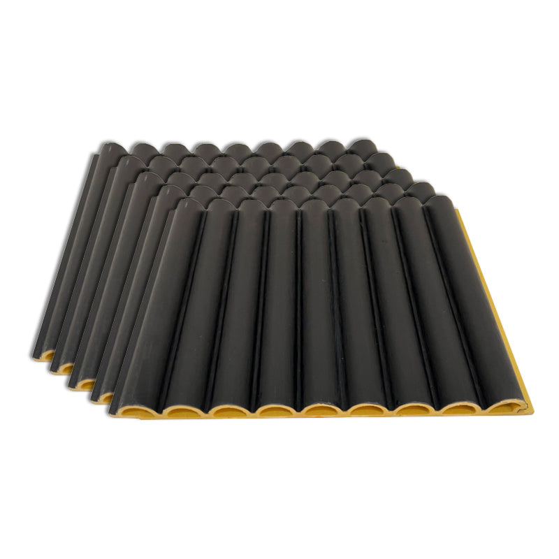 Soundproof Wall Paneling Waterproof Staple Installation Wall Paneling Black 0.5" 5-Piece Set Clearhalo 'Flooring 'Home Improvement' 'home_improvement' 'home_improvement_wall_paneling' 'Wall Paneling' 'wall_paneling' 'Walls & Ceilings' Walls and Ceiling' 7297794