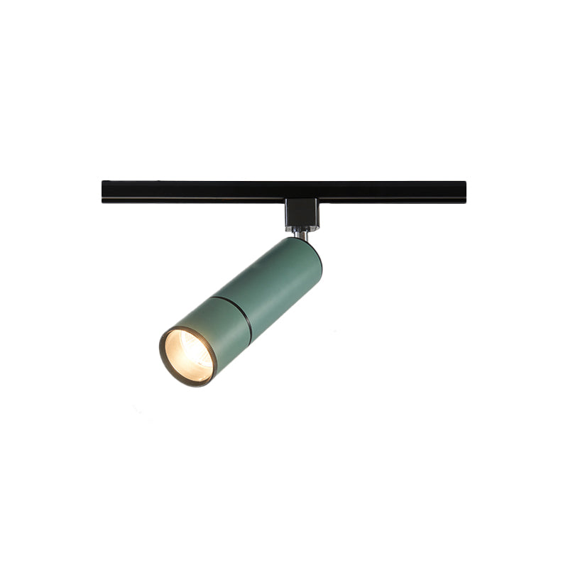 Minimalism Pipe Semi Flush Light Aluminum LED Restaurant Flush Mount Ceiling Lamp in Green/Black Clearhalo 'Ceiling Lights' 'Close To Ceiling Lights' 'Close to ceiling' 'Semi-flushmount' Lighting' 730280