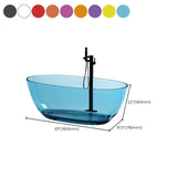 Flat Bottom Soaking Bathtub Antique Finish Modern Oval Bath Tub Clearhalo 'Bathroom Remodel & Bathroom Fixtures' 'Bathtubs' 'Home Improvement' 'home_improvement' 'home_improvement_bathtubs' 'Showers & Bathtubs' 7307318