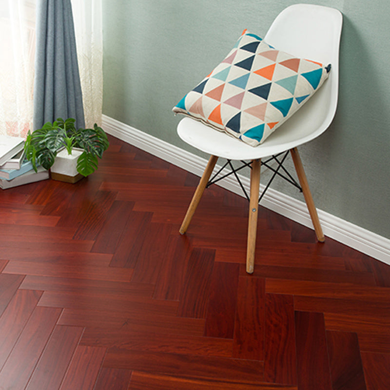 Contemporary Hardwood Deck Tiles Smooth Solid Wood Flooring Tiles Rosewood Herringbone Clearhalo 'Flooring 'Hardwood Flooring' 'hardwood_flooring' 'Home Improvement' 'home_improvement' 'home_improvement_hardwood_flooring' Walls and Ceiling' 7313534