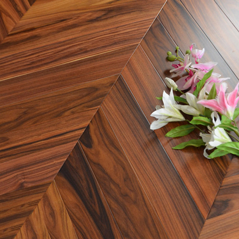 Contemporary Hardwood Deck Tiles Smooth Solid Wood Flooring Tiles Orange-Red Fishbone Clearhalo 'Flooring 'Hardwood Flooring' 'hardwood_flooring' 'Home Improvement' 'home_improvement' 'home_improvement_hardwood_flooring' Walls and Ceiling' 7313540