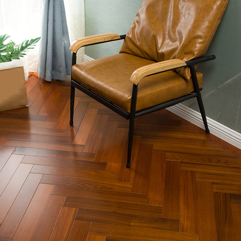 Contemporary Hardwood Deck Tiles Smooth Solid Wood Flooring Tiles Teak Herringbone Clearhalo 'Flooring 'Hardwood Flooring' 'hardwood_flooring' 'Home Improvement' 'home_improvement' 'home_improvement_hardwood_flooring' Walls and Ceiling' 7313541