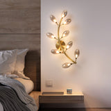 Gold Grape Like Wall Sconce Light Modernist 9 Heads Metal Wall Mount Lamp Fixture for Bedside Clearhalo 'Cast Iron' 'Glass' 'Industrial' 'Modern wall lights' 'Modern' 'Tiffany' 'Traditional wall lights' 'Wall Lamps & Sconces' 'Wall Lights' Lighting' 731395