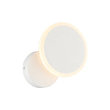 White/Black Round Wall Light Sconce Minimalist LED Acrylic Wall Mounted Lamp Fixture in Warm/White Light Clearhalo 'Modern wall lights' 'Modern' 'Wall Lamps & Sconces' 'Wall Lights' Lighting' 731725