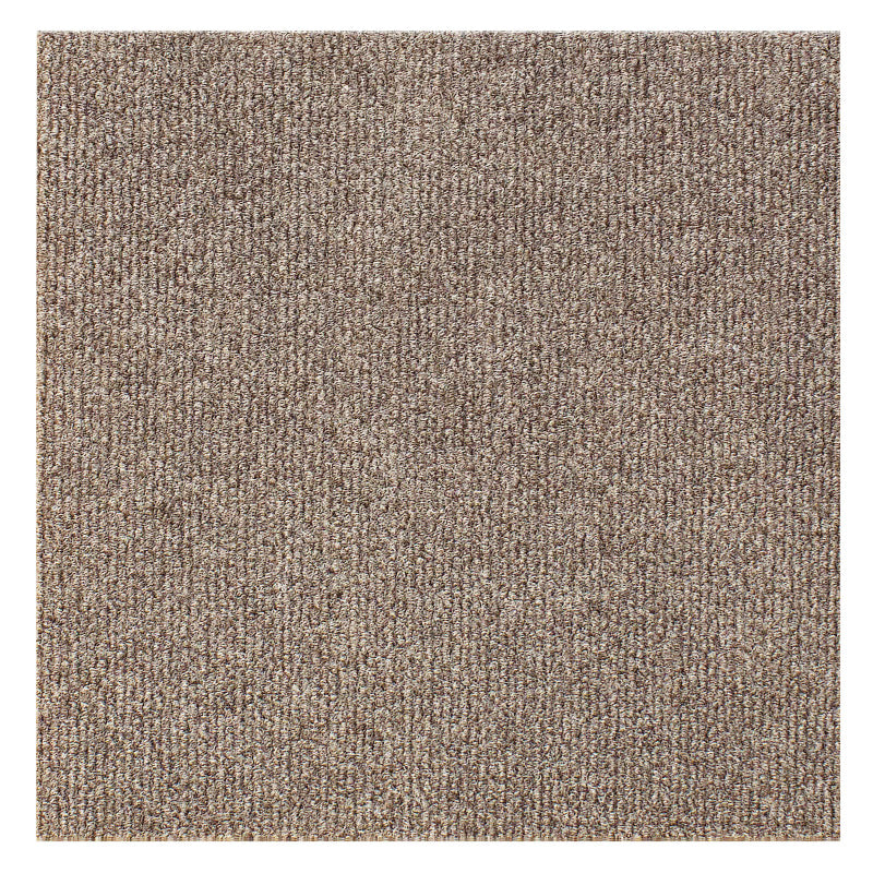 Modern Indoor Carpet Tiles Solid Color Stain Resistant Carpet Tiles Coffee 12" x 12" Clearhalo 'Carpet Tiles & Carpet Squares' 'carpet_tiles_carpet_squares' 'Flooring 'Home Improvement' 'home_improvement' 'home_improvement_carpet_tiles_carpet_squares' Walls and Ceiling' 7318826