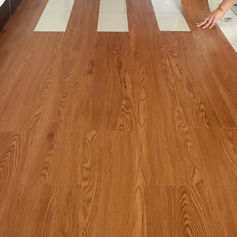 Rectangle PVC Flooring Smooth Peel and Stick Wood Look Vinyl Flooring Dark Brown/ Black Clearhalo 'Flooring 'Home Improvement' 'home_improvement' 'home_improvement_vinyl_flooring' 'Vinyl Flooring' 'vinyl_flooring' Walls and Ceiling' 7320364