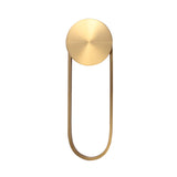 Brass Arc Shape Sconce Light Fixture Postmodern LED Metal Wall Mounted Lamp for Bedroom Clearhalo 'Cast Iron' 'Glass' 'Industrial' 'Modern wall lights' 'Modern' 'Tiffany' 'Traditional wall lights' 'Wall Lamps & Sconces' 'Wall Lights' Lighting' 732057