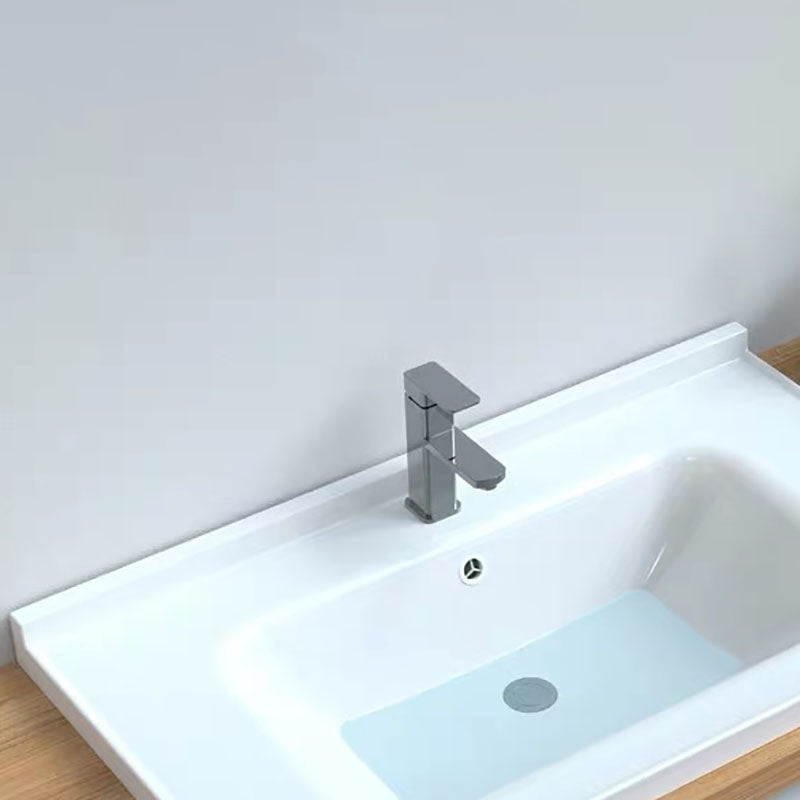 Modern Bathroom Sink Porcelain with Overflow Drop-in Bathroom Sink(Not Included Faucet) Clearhalo 'Bathroom Remodel & Bathroom Fixtures' 'Bathroom Sinks & Faucet Components' 'Bathroom Sinks' 'bathroom_sink' 'Home Improvement' 'home_improvement' 'home_improvement_bathroom_sink' 7320837