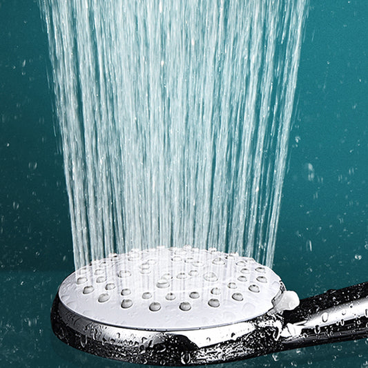 Modern Round Hand Shower 3 Sprays Pattern Wall-Mount Hand Shower Clearhalo 'Bathroom Remodel & Bathroom Fixtures' 'Home Improvement' 'home_improvement' 'home_improvement_shower_heads' 'Shower Heads' 'shower_heads' 'Showers & Bathtubs Plumbing' 'Showers & Bathtubs' 7321140