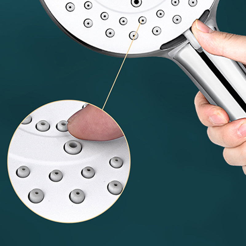 Modern Round Hand Shower 3 Sprays Pattern Wall-Mount Hand Shower Clearhalo 'Bathroom Remodel & Bathroom Fixtures' 'Home Improvement' 'home_improvement' 'home_improvement_shower_heads' 'Shower Heads' 'shower_heads' 'Showers & Bathtubs Plumbing' 'Showers & Bathtubs' 7321150