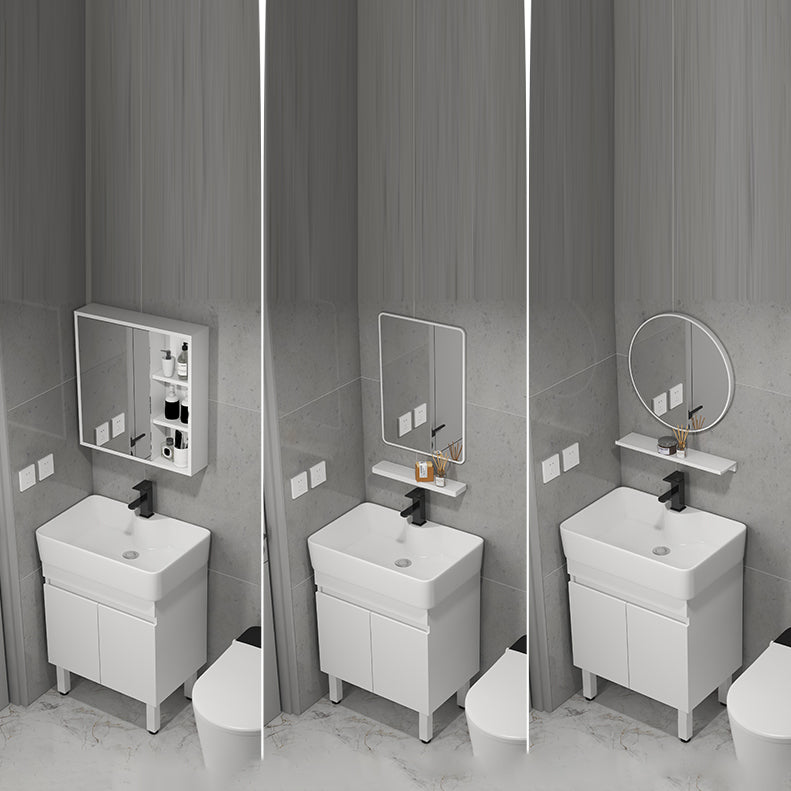 Freestanding Bathroom Vanity Set Modern Faucet Included Bathroom Sink Vanity Clearhalo 'Bathroom Remodel & Bathroom Fixtures' 'Bathroom Vanities' 'bathroom_vanities' 'Home Improvement' 'home_improvement' 'home_improvement_bathroom_vanities' 7321941