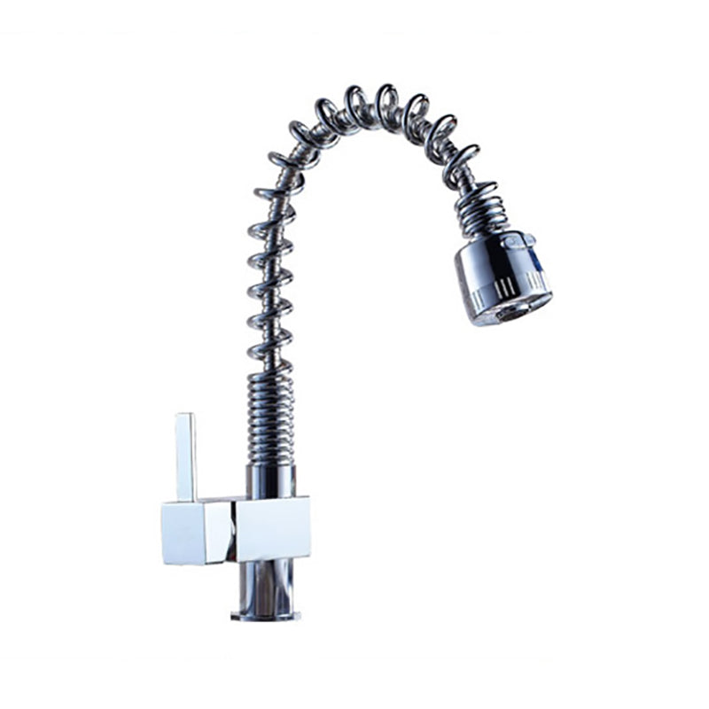 Modern Farmhouse Kitchen Faucet Copper Pull Down Standard Kitchen Faucets Single Handle Clearhalo 'Home Improvement' 'home_improvement' 'home_improvement_kitchen_faucets' 'Kitchen Faucets' 'Kitchen Remodel & Kitchen Fixtures' 'Kitchen Sinks & Faucet Components' 'kitchen_faucets' 7323799