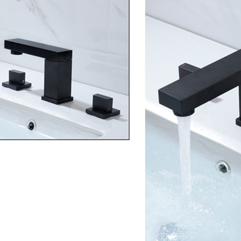 Contemporary Bathroom Faucet Deck Mounted Copper Two Handle Swivel Roman Tub Faucet Set Clearhalo 'Bathroom Remodel & Bathroom Fixtures' 'Bathtub Faucets' 'bathtub_faucets' 'Home Improvement' 'home_improvement' 'home_improvement_bathtub_faucets' 7325134