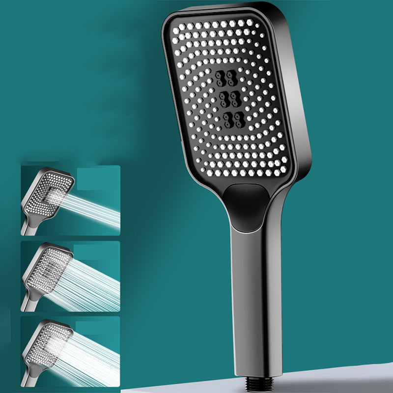 Rectangular Water Filtration Hand Shower 3 Sprays Wall-Mount Hand Shower Black Hand Shower Clearhalo 'Bathroom Remodel & Bathroom Fixtures' 'Home Improvement' 'home_improvement' 'home_improvement_shower_heads' 'Shower Heads' 'shower_heads' 'Showers & Bathtubs Plumbing' 'Showers & Bathtubs' 7326072