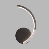 Curved Line Living Room Sconce Acrylic LED Modern Wall Mounted Lamp Fixture in Black, White/Warm Light Clearhalo 'Cast Iron' 'Glass' 'Industrial' 'Modern wall lights' 'Modern' 'Tiffany' 'Traditional wall lights' 'Wall Lamps & Sconces' 'Wall Lights' Lighting' 732621