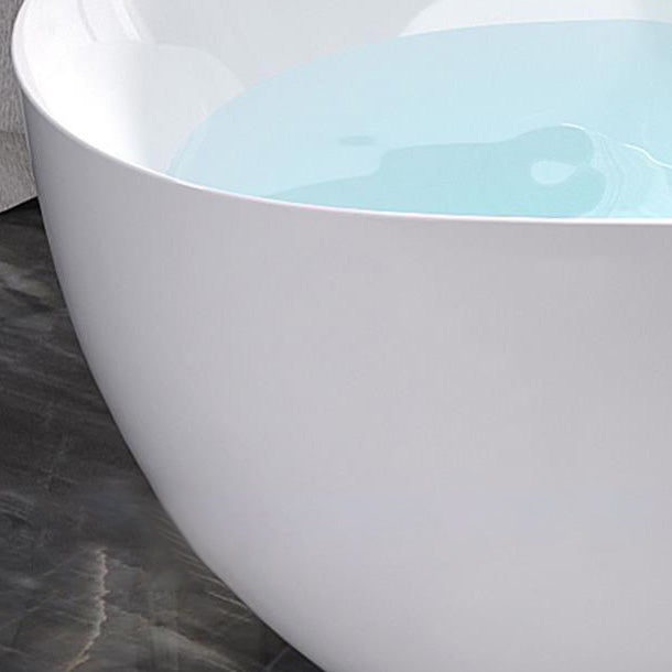 Modern Antique Finish Bathtub Stand Alone Soaking Oval Bath Tub Clearhalo 'Bathroom Remodel & Bathroom Fixtures' 'Bathtubs' 'Home Improvement' 'home_improvement' 'home_improvement_bathtubs' 'Showers & Bathtubs' 7330539