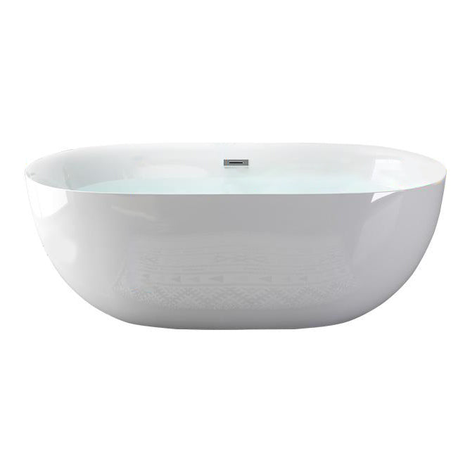 Antique Finish Stand Alone Bath Modern Oval Soaking Bath Tub Clearhalo 'Bathroom Remodel & Bathroom Fixtures' 'Bathtubs' 'Home Improvement' 'home_improvement' 'home_improvement_bathtubs' 'Showers & Bathtubs' 7330577