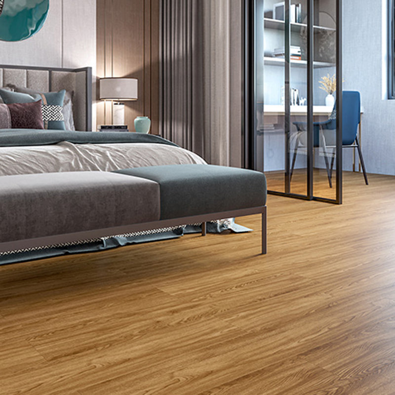 Peel and Stick PVC Flooring Low Gloss Wood Look Smooth Vinyl Flooring Dark Brown Clearhalo 'Flooring 'Home Improvement' 'home_improvement' 'home_improvement_vinyl_flooring' 'Vinyl Flooring' 'vinyl_flooring' Walls and Ceiling' 7330934