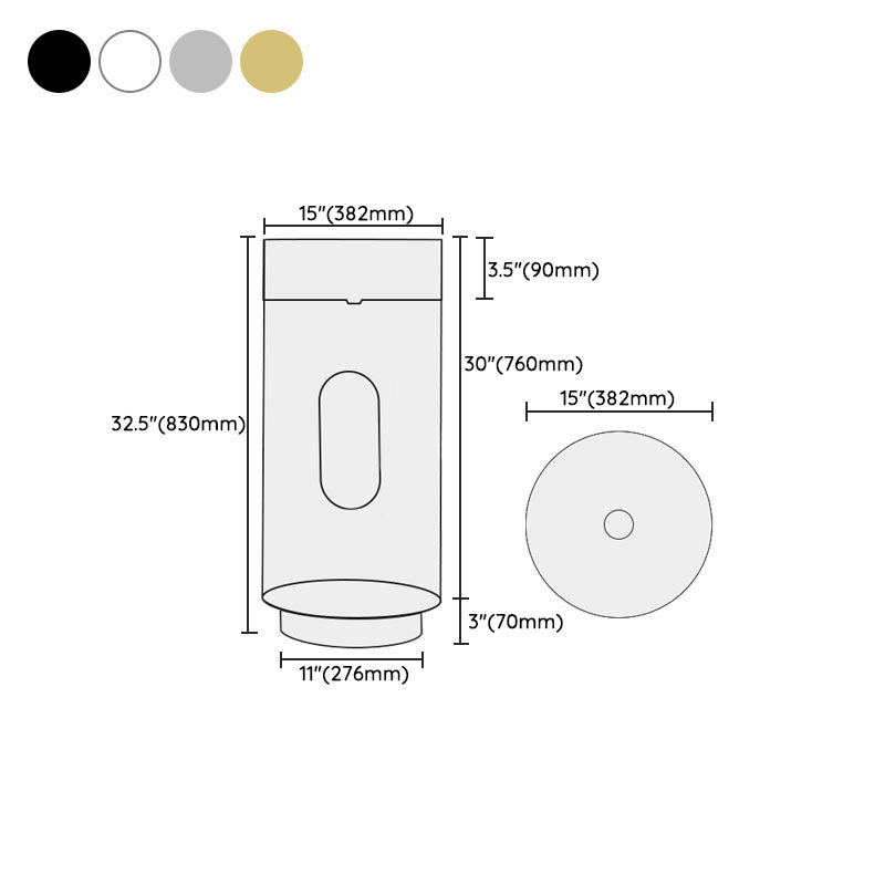 Modern Bathroom Sink Metal Round with Pop-Up Drain Pedestal Sink Clearhalo 'Bathroom Remodel & Bathroom Fixtures' 'Bathroom Sinks & Faucet Components' 'Bathroom Sinks' 'bathroom_sink' 'Home Improvement' 'home_improvement' 'home_improvement_bathroom_sink' 7333111