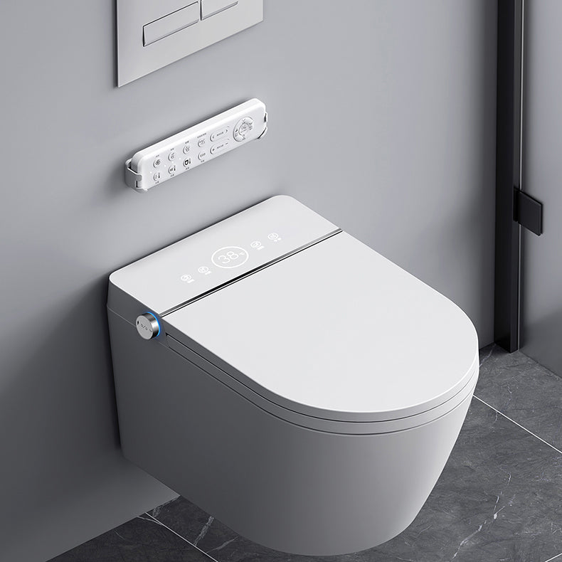 Heated Seat Wall Hung Toilet Set Elongated Wall Mounted Bidet Clearhalo 'Bathroom Remodel & Bathroom Fixtures' 'Bidets' 'Home Improvement' 'home_improvement' 'home_improvement_bidets' 'Toilets & Bidets' 7333247